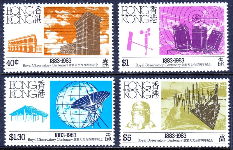 Hong Kong - Scott #419-422 - Royal Observatory Centenary - MNH - SCV $14.65