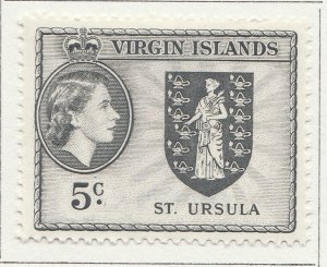 1956 English Colony British Colony VIRGIN ISLANDS 5c MH* A28P18F27722-