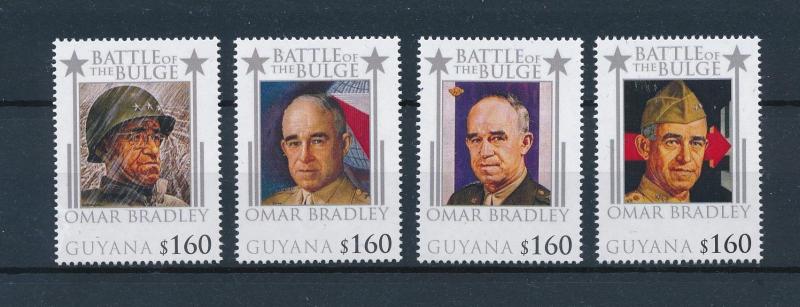 [81076] Guyana 2010 World War II Ardennes offensive General Omar Bradley MNH