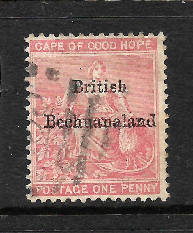 BRITISH BECHUANALAND  1885-87  1d   ROSE   FU   SG 5