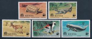 [64030] Kenya 1977 Wild Life - Tortoise, Crocodile, Dugong, WWF  MLH