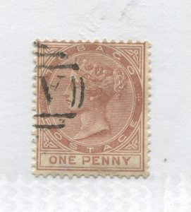 Tobago QV 1882 1d used