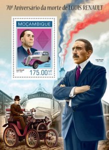Mozambique - 2014  Louis Renault French Industrialist Stamp S/S 13A-1469