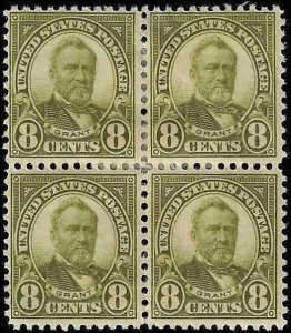 560 Mint,OG,HR... Block of 4... SCV $160.00