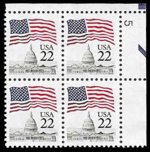 PCBstamps  US #2114 PB 88c(4x22c)Flag over Capital, #5, MNH, (PB-2)