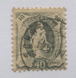 SWITZERLAND   122   USED  SMALL WRINKLE