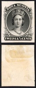 Nova Scotia 12 1/2c Plate Proof Very Fine and attractive