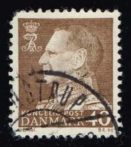 Denmark #417 King Frederik IX (non-fluor); used (0.50)