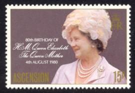 Ascension Sc# 261 MNH 80th Birthday of the Queen Mother