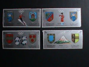 SHARJAH OLYMPIC STAMP:1972 PRE-OLYMPIC SAPPORO'72-MNH-STAMP SET VERY FINE