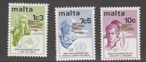 Malta # 472-474, World Food Program, Mint LH, 1/3 Cat.