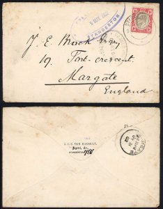 Transvaal 1902 censored cover to England STANDERTON postmark