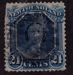 Newfoundland #  31 Used  F-VF sound except UL perf with  llight  cancel Cat $ 40