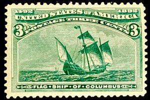 US #232 MINT OG VLH VF