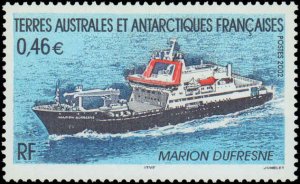 French Southern & Antarctic Territory #302 Mint Complete Set, 2002, Ships, Ne...
