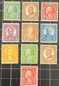 US Stamps-SC# 599 - 606 (No 599A) - Pair - MNH - CV = $36.00
