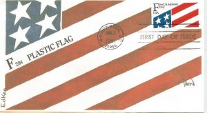 Plastic Flag FDC #2475