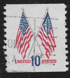 US #1519 10c 50-Star and 13-Star Flag
