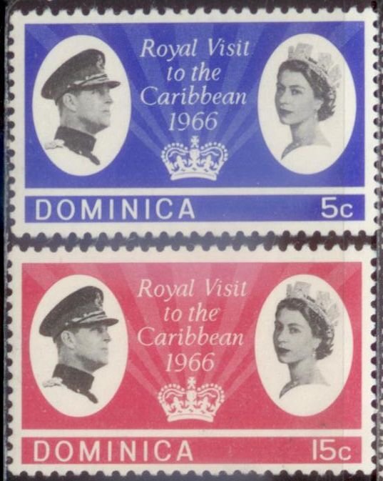 Dominica 1966 SC# 193-4 MNH-OG E35