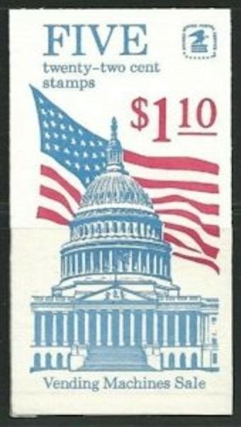 MALACK 2116a  BK144 $1.10 22c Flag, COMPLETE BOOK F/..MORE.. bc33c