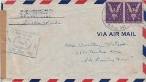 United States A.P.O.'s 3c Win The War (2) 1943 U.S. Army Postal Service, A.P....