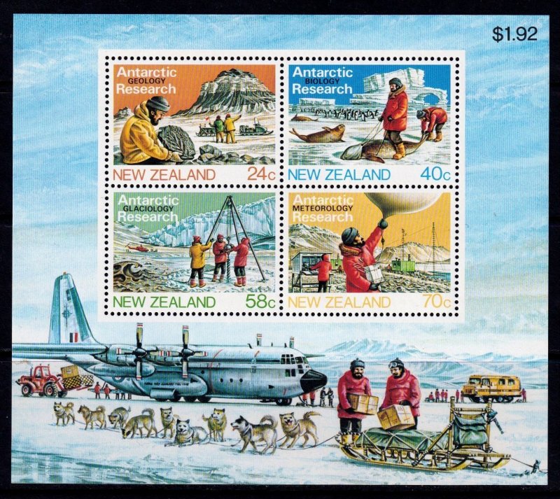 New Zealand 1984 Antarctic Research Mint MNH Miniature Sheet SC 794a