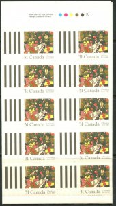 CANADA Sc#1151a 1987 31c Christmas GREET MORE Booklet of 10 OG Mint NH