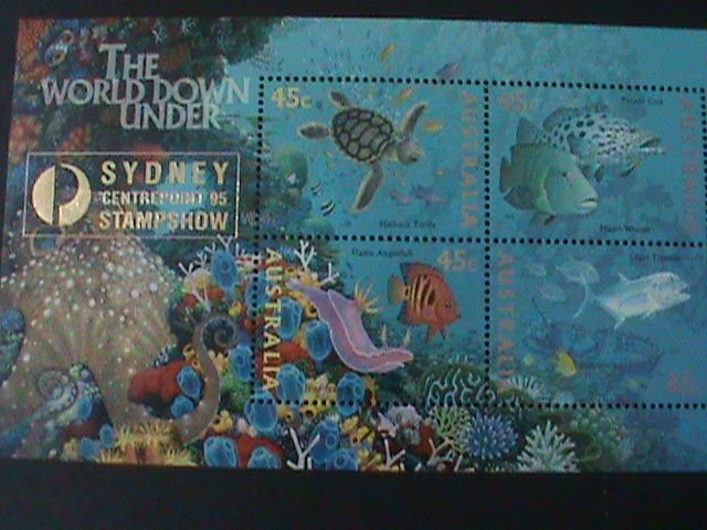 ​AUSTRALIA-1995-SC#1465h- SYDNEY-CENTERPOINT'95 INTL.STAMP SHOW MNH -S/S VF