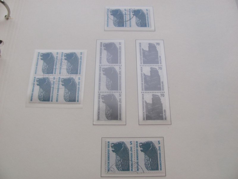 GERMANY BERLIN MNH 3 BOREK ALBUMS 1949-1990 ALSO COMPLETE USED XF (259) DESCRIP.