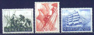 Norway #783-5 MNH Set, Sailing
