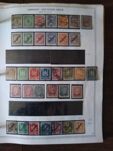 collection in album Germany 1875-1951 in a 3 ring binder CV $2030