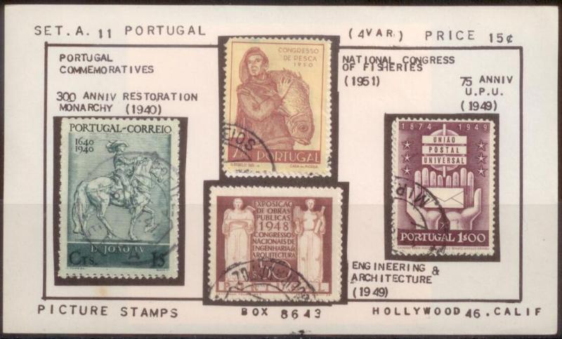 Portugal SC# 588, 693, 713, and 728 Used
