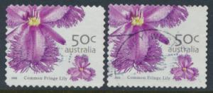 Australia  SC# 2399 & 2403 Used  Common Fringe Lily please see details