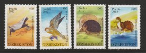 UZBEKISTAN #703-6 ANIMALS MNH MNH