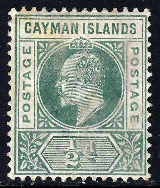 CAYMAN ISLANDS King Edward VII 1902 Half Penny Green Wmk Crown CA SG 3 MINT