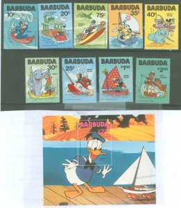 Barbuda #478-87 Mint (NH) Single (Complete Set) (Disney)