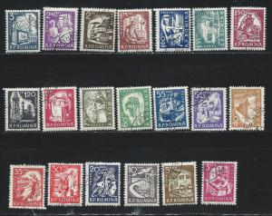 ROMANIA SC# 1349-68 F-VF U 1960