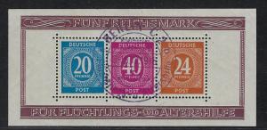 Germany AM Post Scott # B294, used, s/s, special cancellation