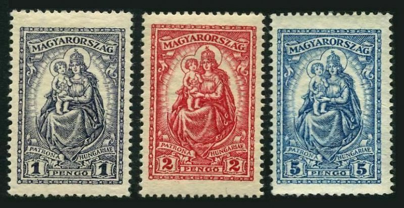 Hungary 415-417,MNH.Mi 427-429. Madonna, patroness of Hungary,1926-1927.