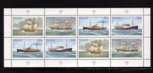 Iceland Sc 745 1991 Ships stamp sheet mint NH