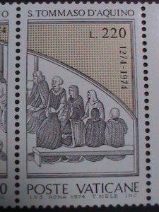 ​VATICAN CITY 1974-SC#557a ST. THOMAS AQUINAS -SCHOLASTIC PHILOSOPHER MNH VF