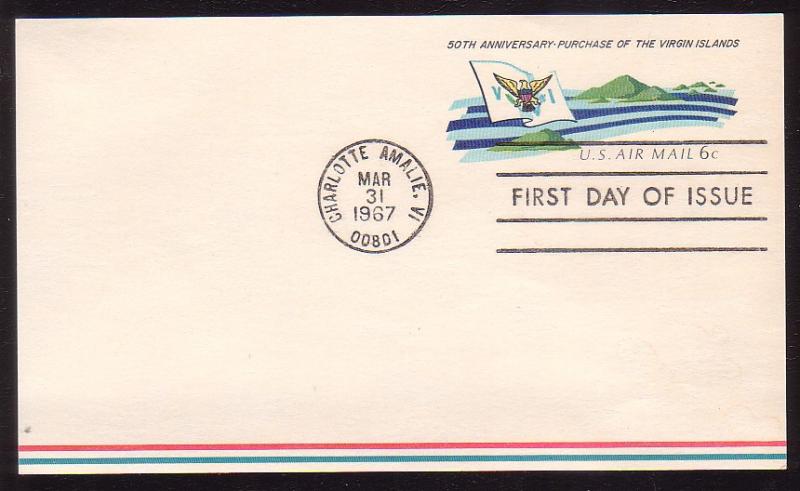 United States UXC6 First Day of Issue Postal Card