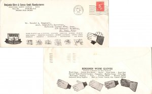 Canada 4c KGVI Postes Postage 1951 Niagara Falls, Ontario Canada to St. Paul,...