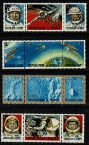 Guinea #382-93 MH space strips