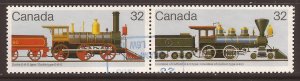 1984 Canada - Sc 1039i & 1039ii - used VF - pair - Locomotives