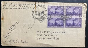 1944 Us Army Post Office 645 Airmail Cover To San Antonio TX USA