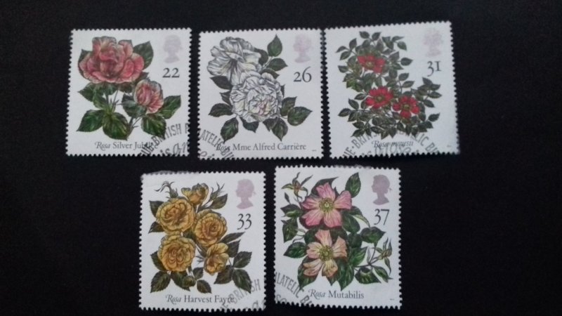 Great Britain 1991 Roses Used