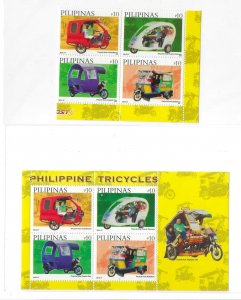Philippines 2013 Tricycles Block and S/S MNH C10