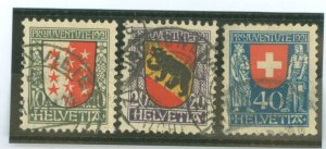 Switzerland #B18-B20 Used Single (Complete Set)