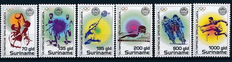 [63228] Suriname 1996 Olympic Games Atlanta - Basketball  Badminton  MNH